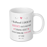 Best Friend Mug, Friend Gift, Friendship Mug, Bestie Gift, Gift For Best Friend, Funny Mug, Unique Mug, Coffee Mug, Tea Mug - Tawshia